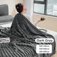 🎁LAST DAY SPECIAL PRICE: ￡11.99!!🎅Super Soft Fur Ribbed Fleece Throw Blanket⛄🔥