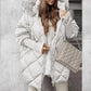 🎄Christmas Sale-Up to 50% OFF ❄️Women’s Winter Fashionable Mid-length Parka Coat with Knit Sleeves Patchwork