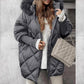 🎄Christmas Sale-Up to 50% OFF ❄️Women’s Winter Fashionable Mid-length Parka Coat with Knit Sleeves Patchwork