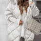 🎄Christmas Sale-Up to 50% OFF ❄️Women’s Winter Fashionable Mid-length Parka Coat with Knit Sleeves Patchwork