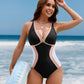 🥇2026 NEW TYPE 50% OFF🏖️Women's Color Block Shapewear One Piece Swimsuit👙