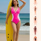 🥇2026 NEW TYPE 50% OFF🏖️Women's Color Block Shapewear One Piece Swimsuit👙