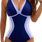 🥇2026 NEW TYPE 50% OFF🏖️Women's Color Block Shapewear One Piece Swimsuit👙
