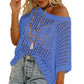 🎁2026 New Hot Sale✨️Casual 3/4 Sleeve Mesh Knit Top