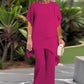 💗LAST DAY SALE 60% OFF⚡50K+ SOLD💕Charming Irregular Top & Wide Leg Pants Set
