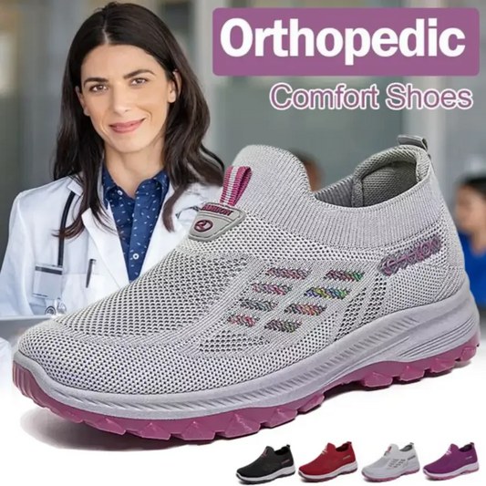 ⏳Time-Limited Special 70% Off⏰Fly Knit Woven Orthopedic Arch Support Slip-on Shoes