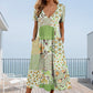 🌊SUMMER HOT SALE £15.99!!👙Women's V-neck dresses with short sleeves in patterned designs