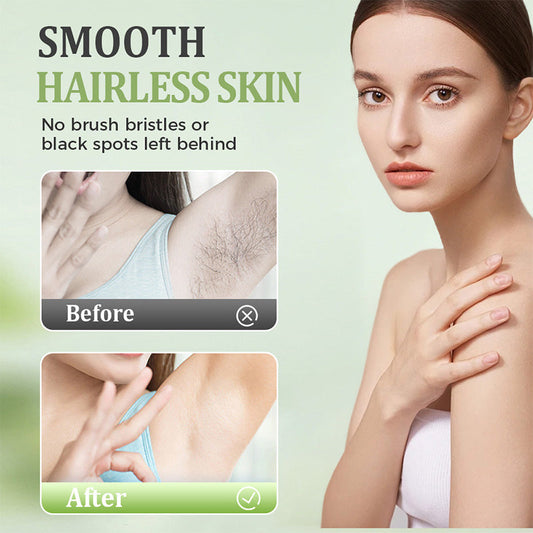 🦵🏻Summer Hot Sale - ONLY 9.99!!💥 Large-capacity Gentle Hair Removal Cream Set: Includes Hair Removal Cream + Smoothing Razor