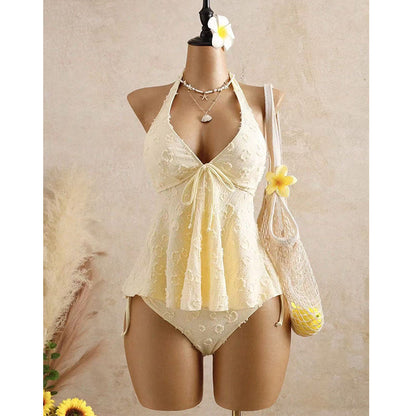 🌊SUMMER HOT SALE £15.99!!👙Women’s Peplum Halter Tankini Set – Slim Flattering Fit, Stylish Design & Comfortable Swimwear Style ✨