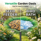 🌸Limited Time Special Price ￡9.99!!🪷Vibrant Garden Flower Stake Bird Feeder🍃