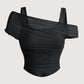 🌷 LIMITED TIME 50% OFF! 🌷Women's Asymmetrical Ruched Mesh Top