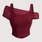 🌷 LIMITED TIME 50% OFF! 🌷Women's Asymmetrical Ruched Mesh Top