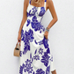 🌸 LIMITED TIME Special Price:£ 16.99🌼Women's Floral Print Spaghetti Strap Dress