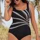 🏖️Summer Hot Sale - ONLY ￡12.99!!⚡50K+ SOLD!🩱🌊Fashion Printed One-Piece Swimsuit | Soft Stretch Fabric & Ruching Detail for an Instant Slimming Look