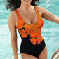 🏖️Summer Hot Sale - ONLY ￡12.99!!⚡50K+ SOLD!🩱🌊Fashion Printed One-Piece Swimsuit | Soft Stretch Fabric & Ruching Detail for an Instant Slimming Look