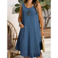 👗Last Day Promotion 50% OFF👗Women Casual Sleeveless Ruffle Dress – Breezy Casual Midi Dress ✨