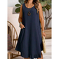 👗Last Day Promotion 50% OFF👗Women Casual Sleeveless Ruffle Dress – Breezy Casual Midi Dress ✨