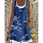 💗👗LAST DAY SALE 60% OFF⚡Women's Faux Two-Piece Denim Print Dress - Throw It On And Look Instantly Put Together✨