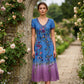 🌺Final Hours Flash Sale ￡15.99!!⚡Women's Vintage V-Neck Floral Maxi Dress