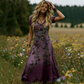 🌺Final Hours Flash Sale ￡15.99!!⚡Women's Vintage V-Neck Floral Maxi Dress