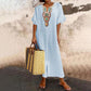 💗LAST DAY SALE 60% OFF⚡50K+ SOLD💕Women's Embroidered Maxi Dress with Front Slit