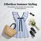 🦋Summer Hot Sale - ONLY ￡16.99!!🌸Women's V Neck Babydoll Mini Dress👗