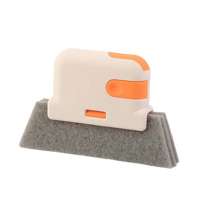 🔥Final 3 Hours:Buy 1 Get 1 Free ：ONLY ￡6.99!!🪟3-in-1 Window Track Cleaning Tool with Scrubbing Pad🎁