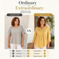 🏆Limited Time Special Price ￡12.99!!✨Women's Long Sleeve Pleated Henley Neck Blouse