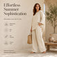 ⏳Time-Limited Special 70% Off⏰✨ Women’s Linen-Blend 2-Piece Set – Effortless Autumn Style & Everyday Comfort