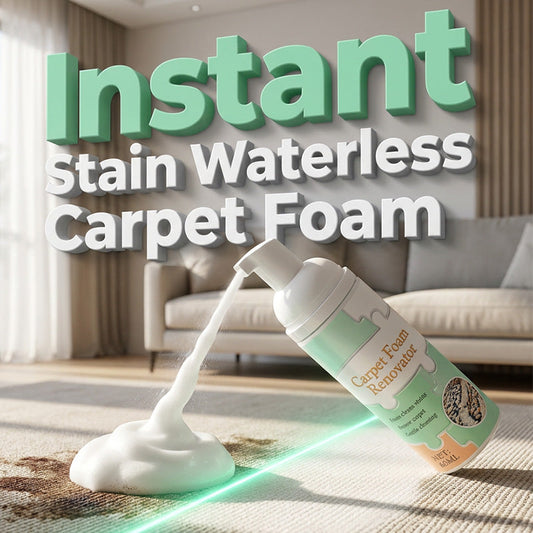 ⏳ Limited Time Buy 2 Get 1 Free - 49% OFF! ✨Waterless Carpet Foam Stain Remover with Towel