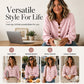 🥻LAST DAY SALE 60% OFF⚡50K+ SOLD💕Women's Waffle Knit Long Sleeve Top