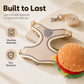 🍔Limited-time 50% off⏰ Offer your furry friend a comfortable travel experience!🦮Cute Hamburger Pet Harness and Leash Set with Mini Backpack🍔🦮