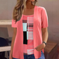 🏆Limited Time Special Price ￡12.99!!✨Women's Color-Block Fake Two Piece Top