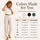 🔥Summer Hot Sale - ONLY ￡13.99!!👖Women's Relaxed Fit Linen Blend Pants – Classic Straight Leg Trousers