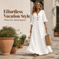 🌈2026 Summer Hot Sale 50% OFF!✨Women's V-Neck Ruffle Sleeve Maxi Dress