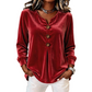 ✨Fresh Drop  70% OFF⚡50K+ SOLD 🛍️ Relaxed Velvet Blouse - Lightweight & Neat Finish for Everyday Elegance