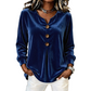 ✨Fresh Drop  70% OFF⚡50K+ SOLD 🛍️ Relaxed Velvet Blouse - Lightweight & Neat Finish for Everyday Elegance