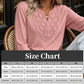 ☀️New Arrival 50% OFF💥👚Top Pick - Lace-Trim V-Neck Blouse – Breathable Fabric & Flattering Drape for Work or Weekend 🌿