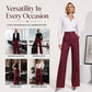 💗LAST DAY SALE 60% OFF⚡50K+ SOLD💕🍂 Fall Essential | Women's High-Waisted Striped Wide-Leg Pants
