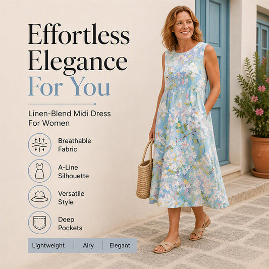 💃2026 Summer New Arrival 50% OFF💥 Women's Sleeveless Linen Dress
