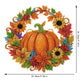 ⏳LAST DAY SALE ONLY ￡7.99!!🔥🍂 Autumnal pumpkin wreath with a diamond pattern to hang up – Complete DIY kit