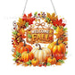 ⏳LAST DAY SALE ONLY ￡7.99!!🔥🍂 Autumnal pumpkin wreath with a diamond pattern to hang up – Complete DIY kit