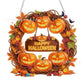 ⏳LAST DAY SALE ONLY ￡7.99!!🔥🍂 Autumnal pumpkin wreath with a diamond pattern to hang up – Complete DIY kit