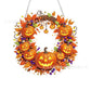 ⏳LAST DAY SALE ONLY ￡7.99!!🔥🍂 Autumnal pumpkin wreath with a diamond pattern to hang up – Complete DIY kit
