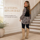 🐆LAST DAY SALE 60% OFF⚡50K+ SOLD💕 Leopard Contrast, Flattering Tunic Length | Women's Relaxed Long-Sleeve Top