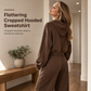 🍂Autumn Hot Sale 70% OFF🔥✨ Cropped Hoodie, Flattering Wide-Leg Drape | Women's Knit 2-Piece Set ⚡🌙!!Sizes up to 5XL!!