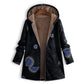 🍂Autumn Hot Sale 59% OFF🔥Women's Vintage Leaf Print Hooded Coat