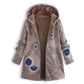 🍂Autumn Hot Sale 59% OFF🔥Women's Vintage Leaf Print Hooded Coat