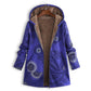 🍂Autumn Hot Sale 59% OFF🔥Women's Vintage Leaf Print Hooded Coat