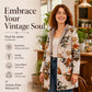 🍂Autumn Hot Sale 59% OFF🔥Women's Vintage Leaf Print Hooded Coat